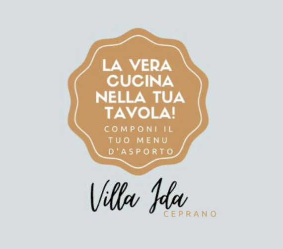 Da oggi è possibile prenotare il tuo pranzo o la tua cena con il menu d’asporto!